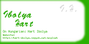 ibolya hart business card